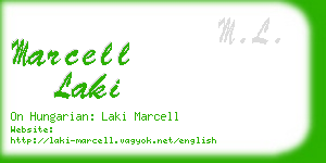 marcell laki business card